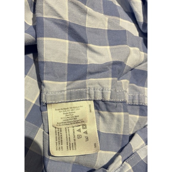Brooks Brothers Men's Pajama Set Medium Long Sleeves Pants Blue Check Old Money - Picture 6 of 11